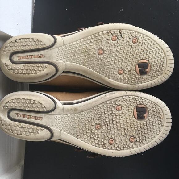 Merrell Zodiac Golden Taupe Casual Leather Shoes - Picture 10 of 10